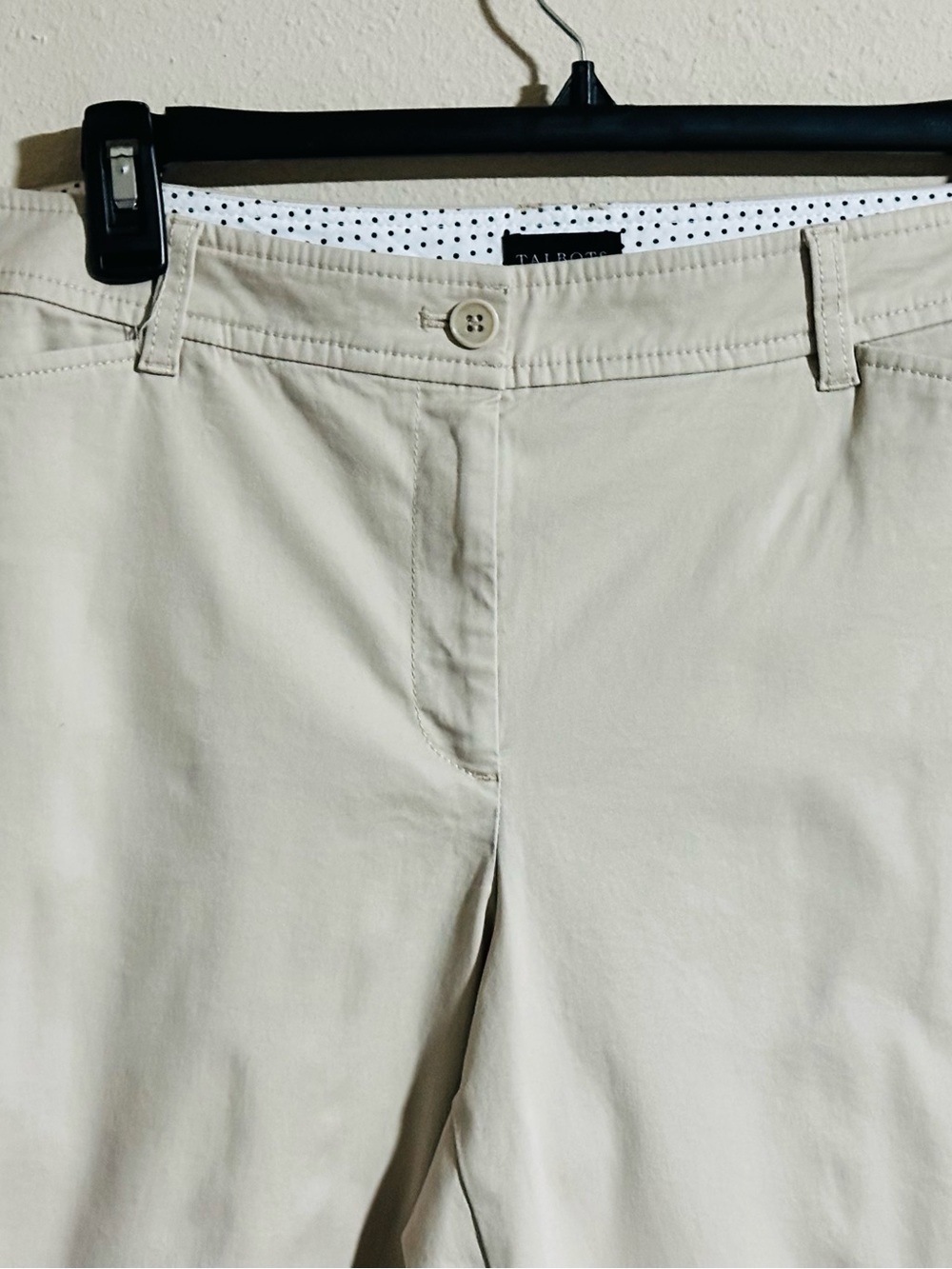 Talbots The Perfect Crop Pant- Khaki - Picture 2 of 8